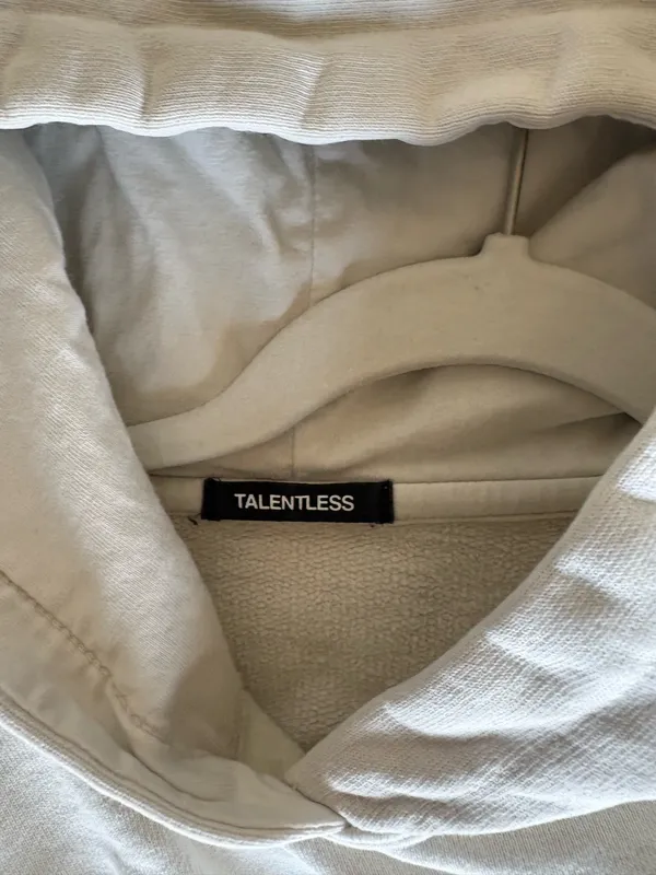 Talentless White Hoodie - Image 2