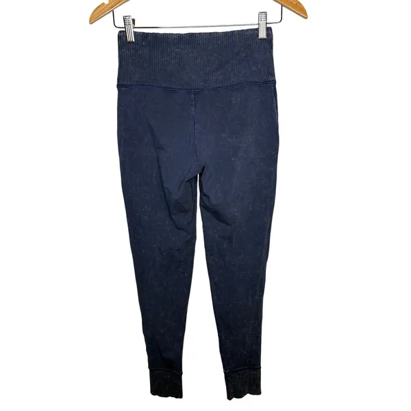 Aerie Chill Play Move Jogger Leggings Womens Medium Blue Acid Wash High‎ Waist - Image 3