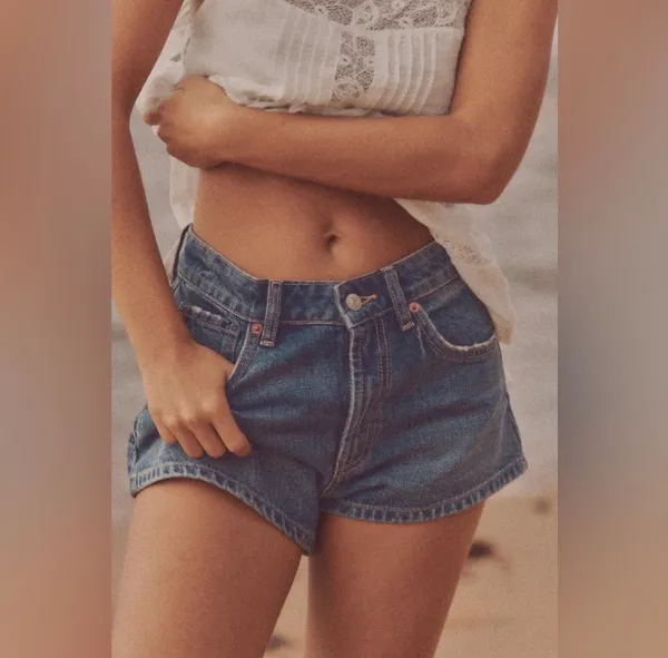 ZARA Denim Shorts A-Line - Image 4