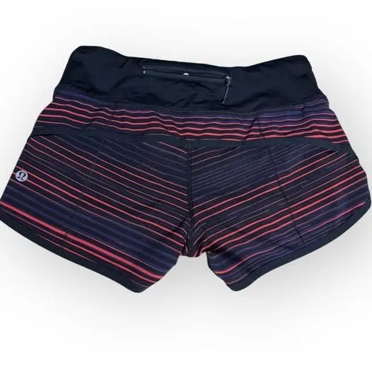 Lululemon Run: Speed Short 4-Way Stretch – Twisted Dune Alarming Black – Size 2 - Image 2