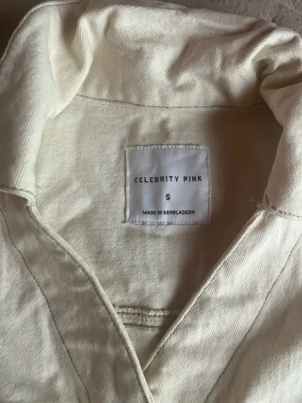 Celebrity Pink Cream denim dress - Image 2