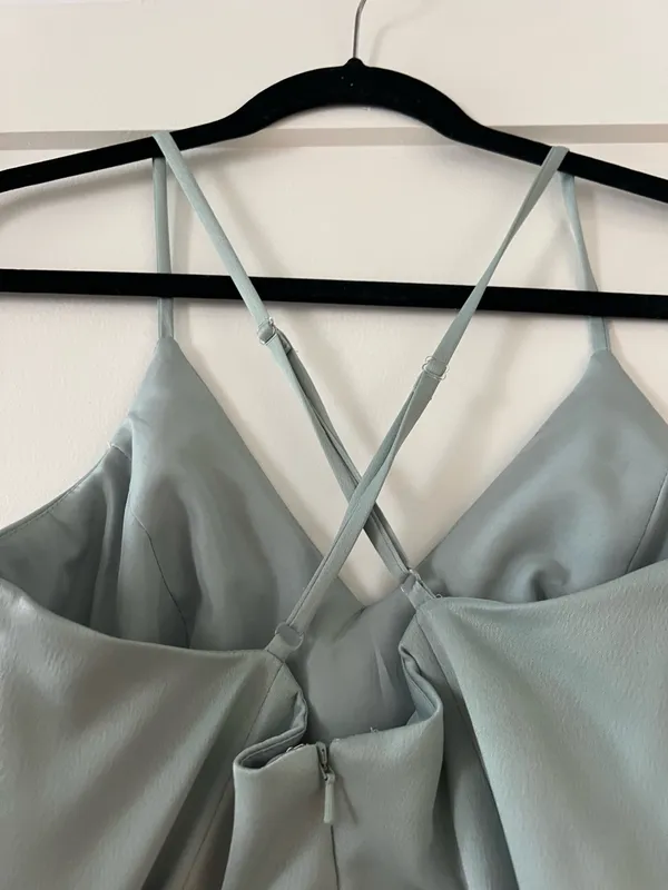 Sage bridesmaid dress Green Size 2 - Image 5