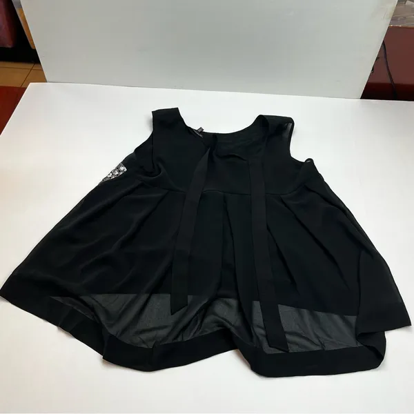 Victoria's Secret Womens Size Large Black Silver‎ Sequined Sheer Sleeveless Top - Image 13