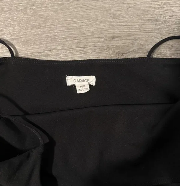 Garage black cami crop top - Image 2
