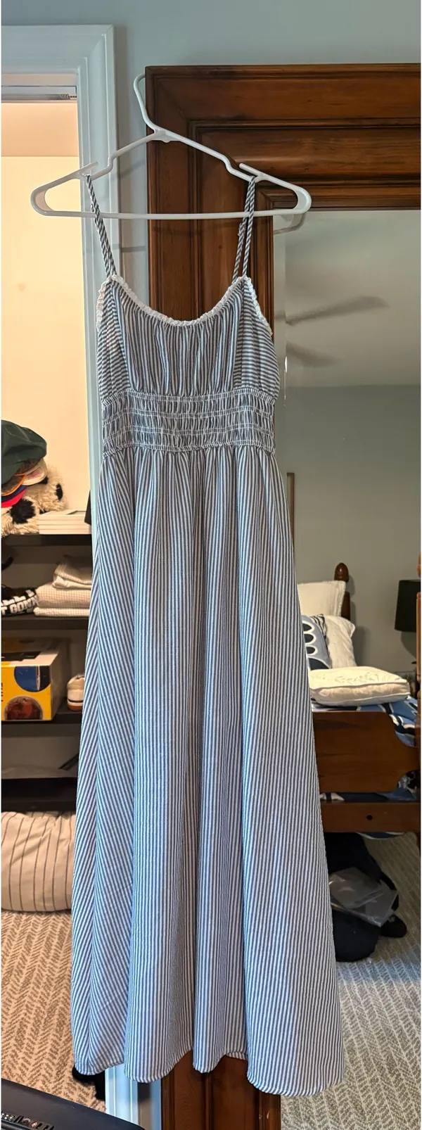 Seersucker maxi dress - Image 3