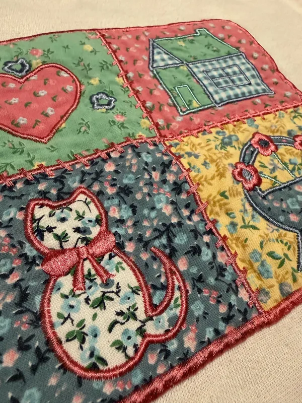 Vintage quilt sweater Multiple - Image 3
