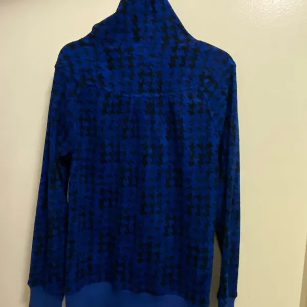 Roxy Womens Hooded Jacket L Large Royal Blue & Black Fleece Full Zip Bust 42” - Image 7