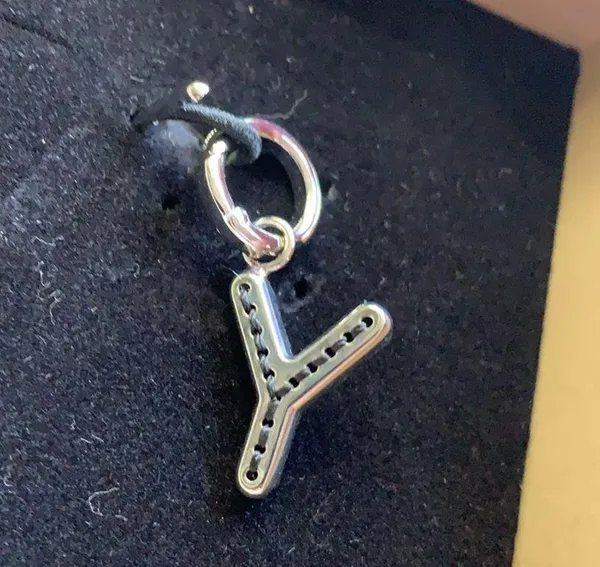 Authentic BURBERRY Silver/Leather- Y -Key/Charm/pendant .. - Image 5