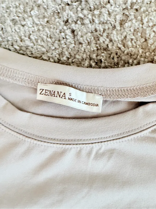 Zenana Brushed Microfiber Round Neck Top and Biker Shorts Set size small - Image 7