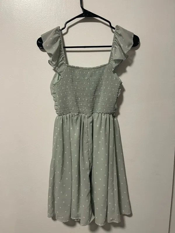 Altar'd State Sage Green Dress Mini - Image 2