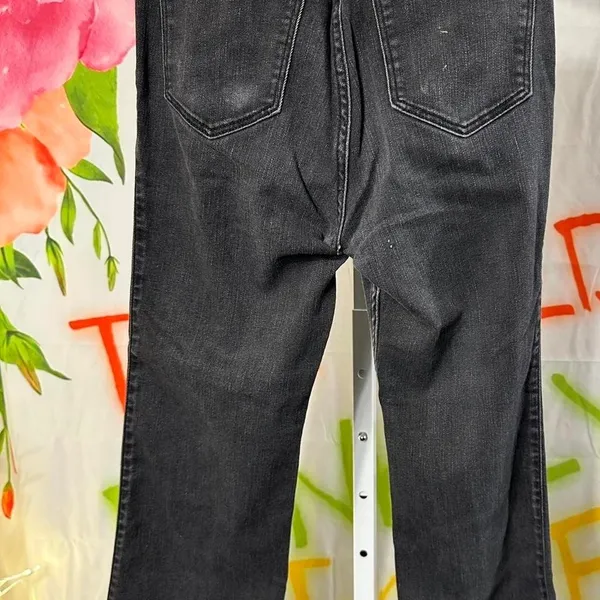 J31. Hollister black high-waisted flared -leg jeans Size 9 #denim - Image 3