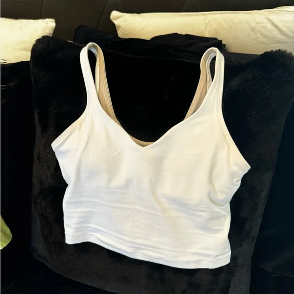 Lululemon White  Align tank cropped - Image 2