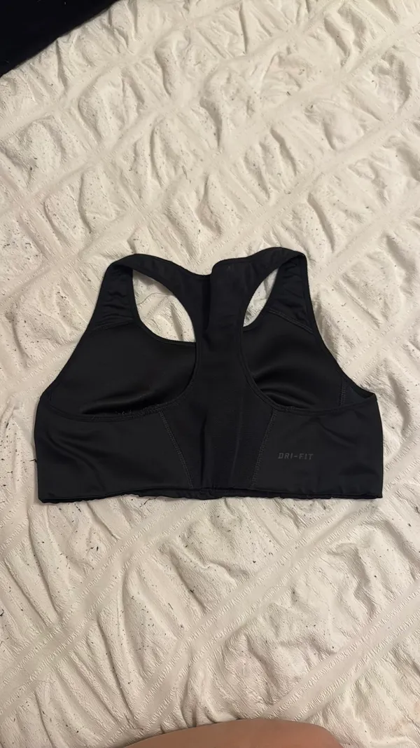 Nike Sports Bra Dri-Fit Black Racerback Small - Image 3