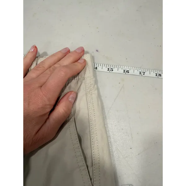 Uniqlo Cargo Pants Women's XS Beige Wide Leg‎ Cotton Utility Gorpcore - Image 8