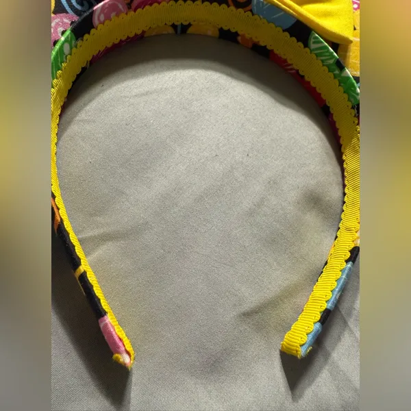 Disney's Mickey Mouse Balloon Ears Headband with Yellow Cotton Bow - Image 4
