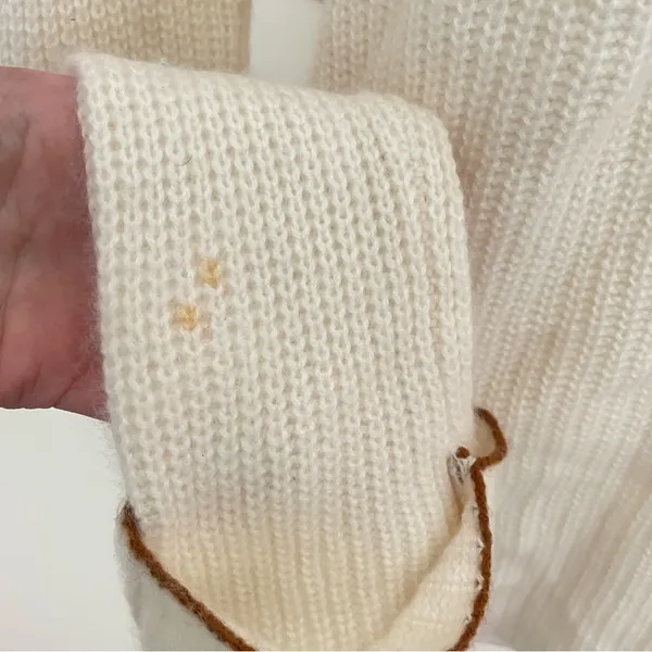 W. Cashmere Mock Neck Sweater 100% Cashmere Size Small - Image 7