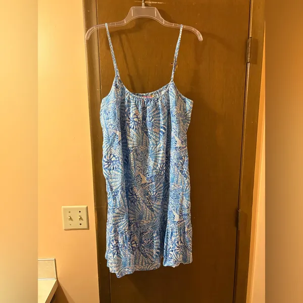 Lilly Pulitzer Jaydan Linen Dress in By The Seashore Amalfi Blue - Image 4