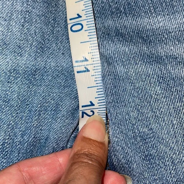 7 For All Mankind Womens Star Panel Easy Straight‎ Button Fly Jeans Blue Size 28 - Image 15