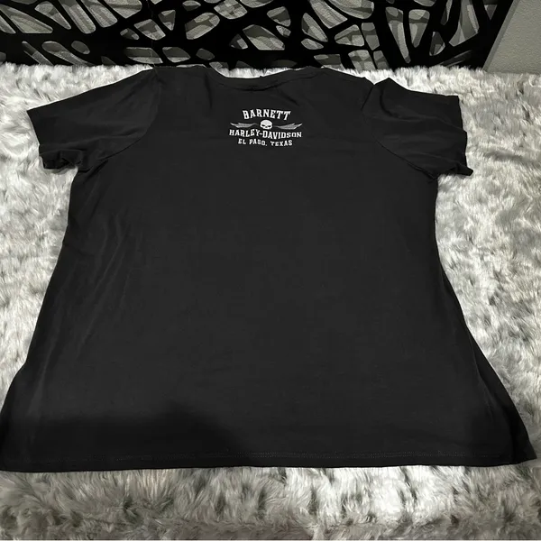 Harley-Davidson Black Graphic Boxy Short Sleeve Tee sz 2x - Image 4