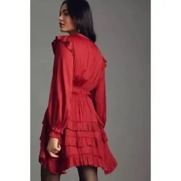 Anthropologie Current Air Ruffle Dress - Image 2