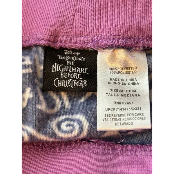 Disney Nightmare Before Christmas pajama bottoms Medium soft comfy cozy - Image 3