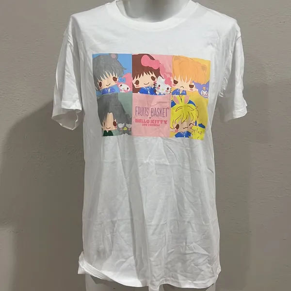 Hello Kitty and friends white shirt sleeve t-shirt - Image 3