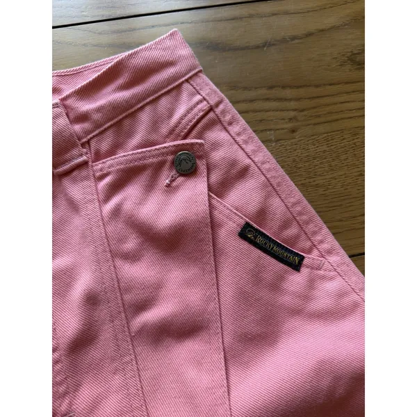 Rocky Mountain Jeans Pink Bareback Women Sz 29 Vintage Mom Jeans Western Cowgirl - Image 8