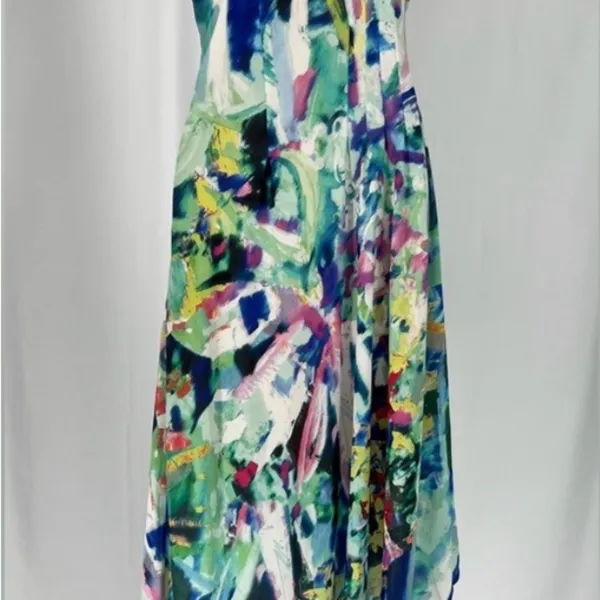 AINSLEY - Pleated Asymmetric Dress - Image 12