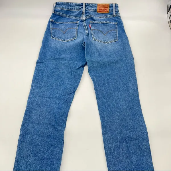 Levi's Women's High Rise Skinny Leg w/Cuffs Medium Wash Blue Jeans-Size 25 - Image 2