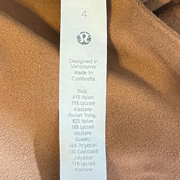 840 | Lululemon Groove Super-High-Rise Nulu Flared Pant Brown‎ Womens 4 - Image 9