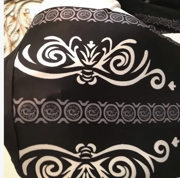 Size medium printed bodycon dress Black - Image 4