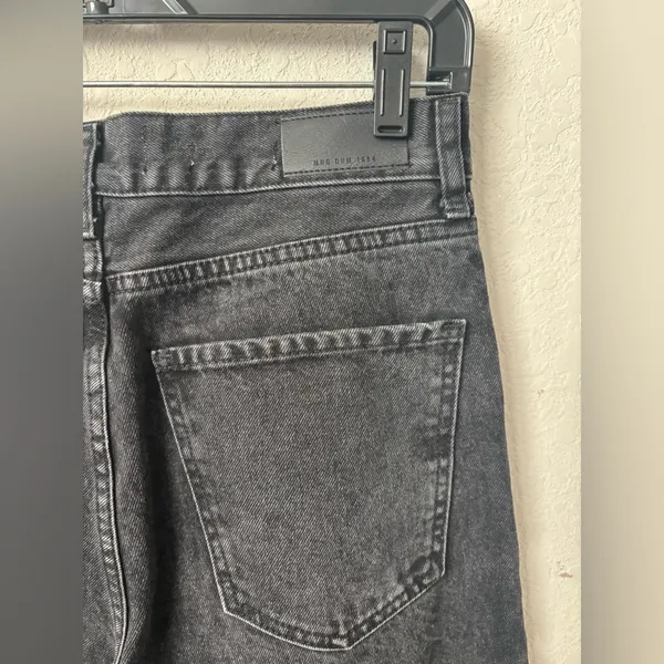 Mango Black/Gray straight Leg Jeans size 6 - Image 5