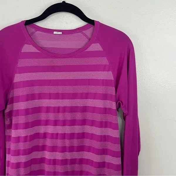 Champion C9 Due Dry Women's Athletic Lightweight Long Sleeves Purple Medium - Image 2
