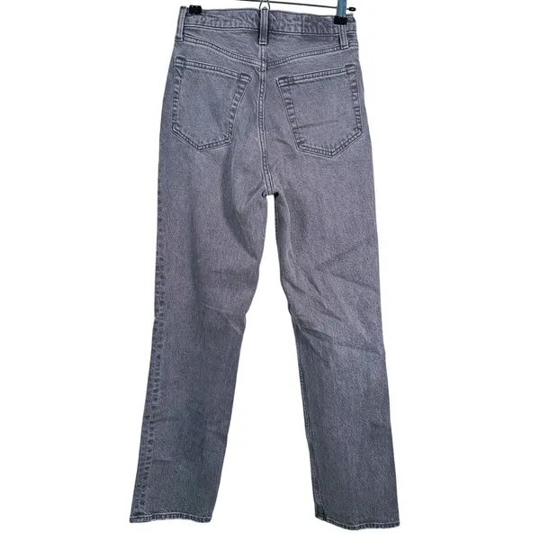 Abercrombie & Fitch 90s Straight Ultra High Rise Jeans Size 26(2) Gray Y2K Retro - Image 3