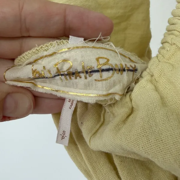 Jen's Pirate Booty Free People Gauze Smocked Romper Boho Festival XS S‎ - Image 7