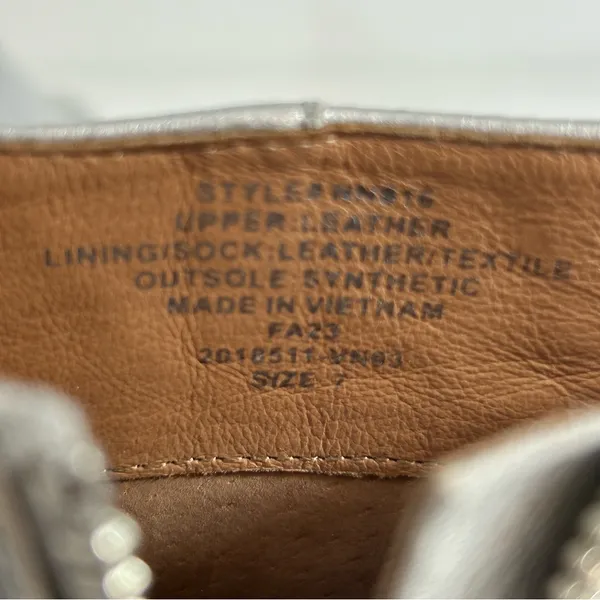 Madewell The Darcy Ankle‎ Boots Silver Size 7 - Image 9