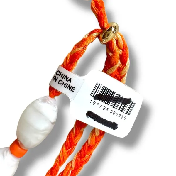 Free People Ariana Ost Easy Does It Pearl Cross Strand Necklace Bohemian Beach - Image 13