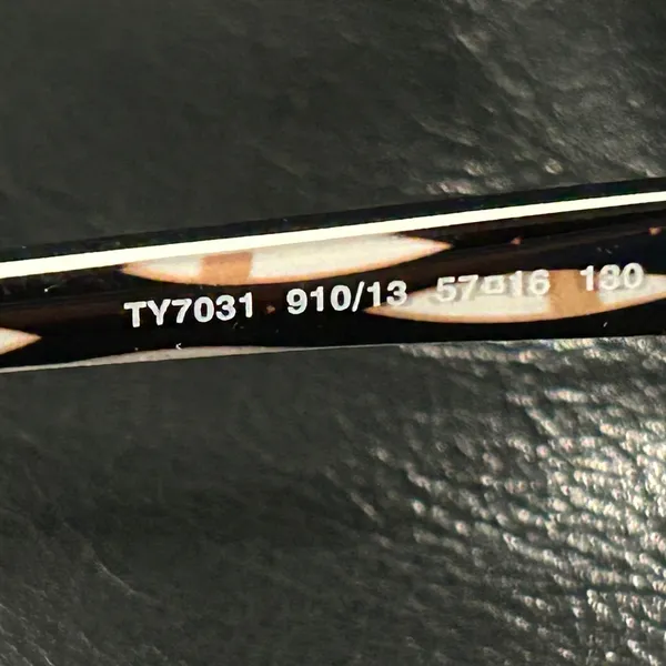 Tory Burch Black Sunglasses with Tortoiseshell Temples includes Tory Burch case - Image 5