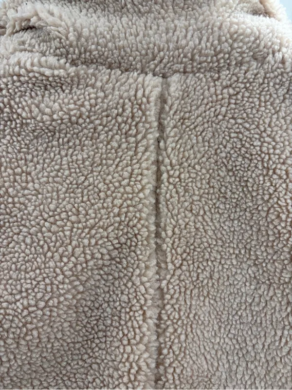 ZADIG & VOLTAIRE Teddy Mint Coat Cream Sherpa Shearling Long Beige size xs - Image 12