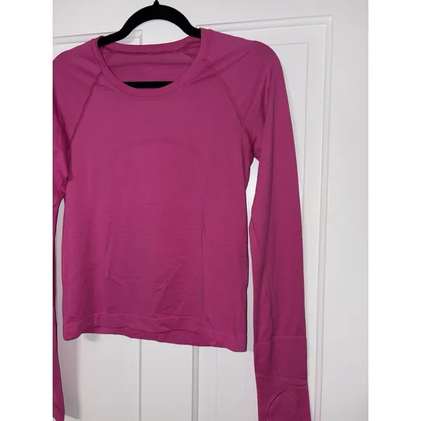 Lululemon Swiftly Tech 2.0 Race Length Long Sleeve Sonic Pink 6 Yoga Athletic - Image 4
