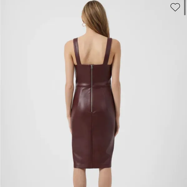 French Connection Crolenda Faux Leather Dress - Image 3