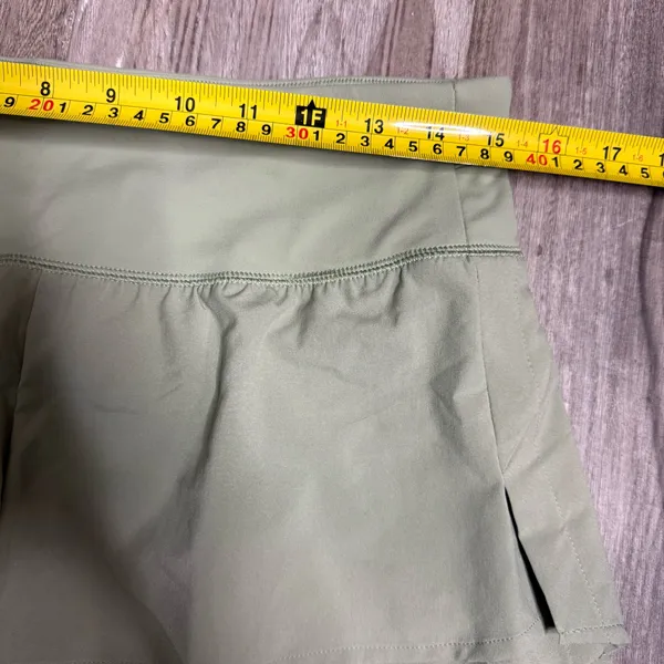 Calia by Carrie High-Rise Athletic Shorts in Sage Green - Image 3