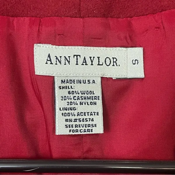 Ann Taylor Vintage Red Wool Vest - Image 3