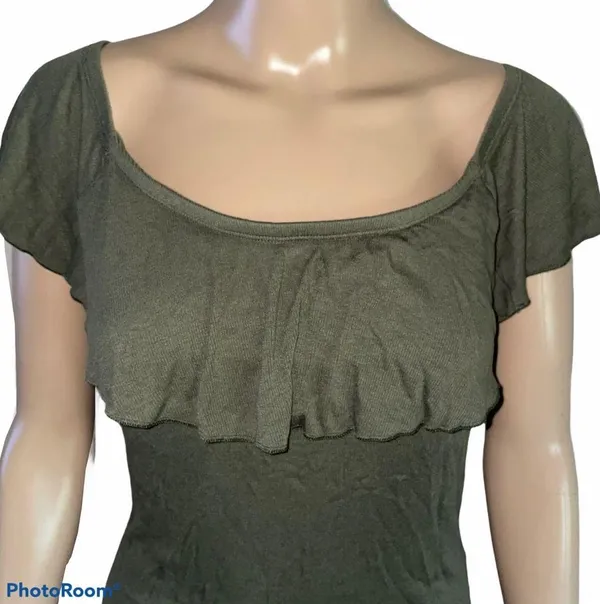 Express ruffled ribbed knit bodysuit - Image 2