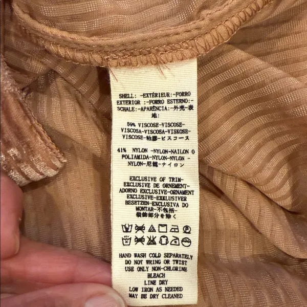 NEW Womens Free People Tan Corduroy Teddy Jacket L - Image 8