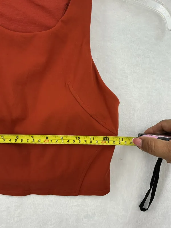 lululemon athletica Rust Red Cropped Tank 805 - Image 3