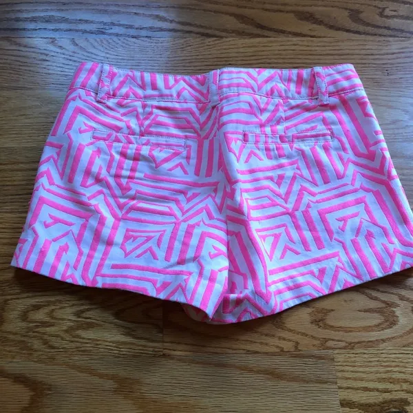 J. Crew neon hot pink tiki shorts size 0 - Image 9