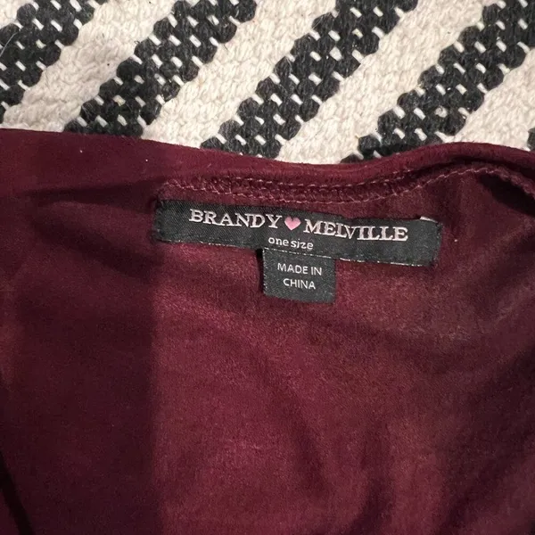 Brandy Melville‎ small velvet type dress - Image 7