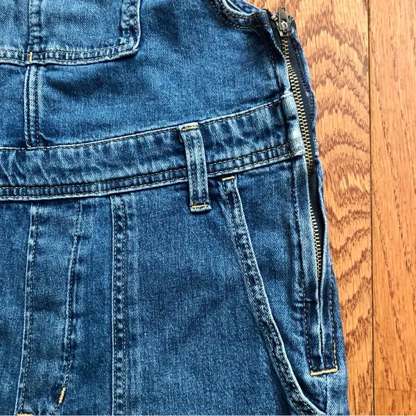 GAP Long & Lean Denim Overalls Blue Organic Cotton Casual Women's Size S NWOT - Image 8