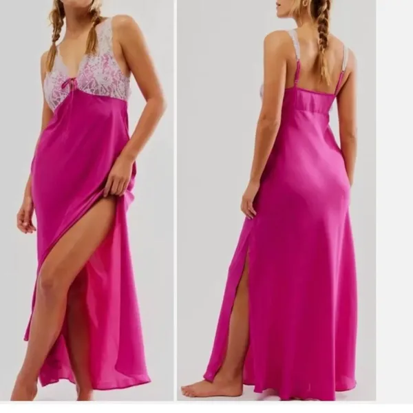 NWOT Free People Intimately Countryside Maxi Slip Dress - Image 6